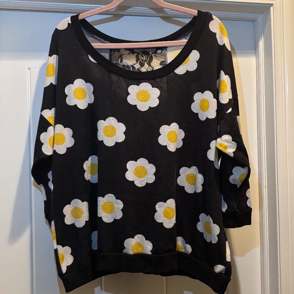 Floral Lace Sweater